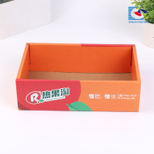 Custom size oranges fruit corrugated packaging box with handmade